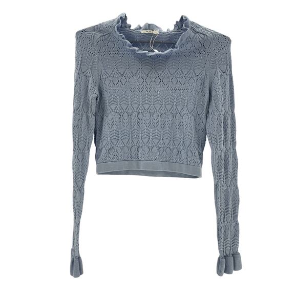 Tularosa 'Lana' Blue Rayon Sweater Size XS - Picture 2 of 4